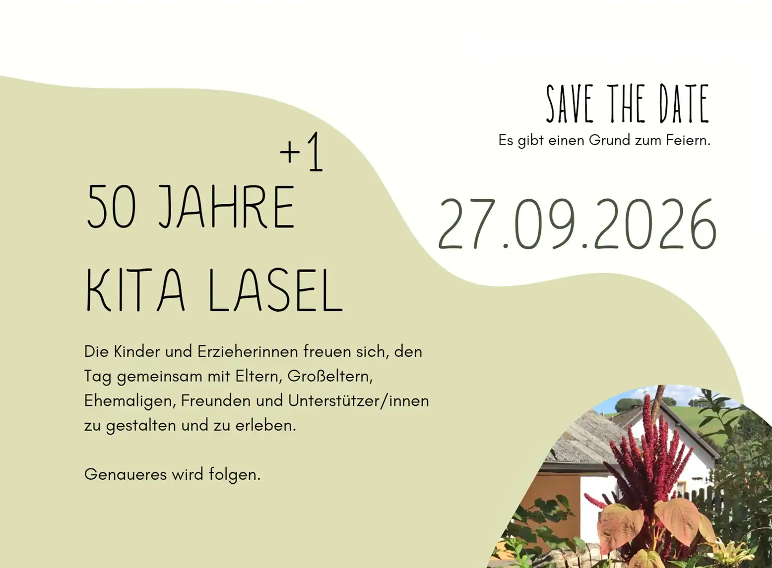 Die Kinder und Erzieherinnen freuen sich, den Tag gemeinsam mit Eltern, Großeltern, Ehemaligen, Freunden und Unterstützer/innen zu gestalten und zu erleben.